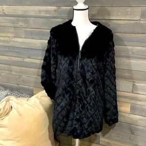 Faux fur jacket